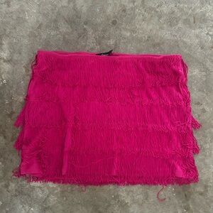 Express size 10 fringe mini skirt
